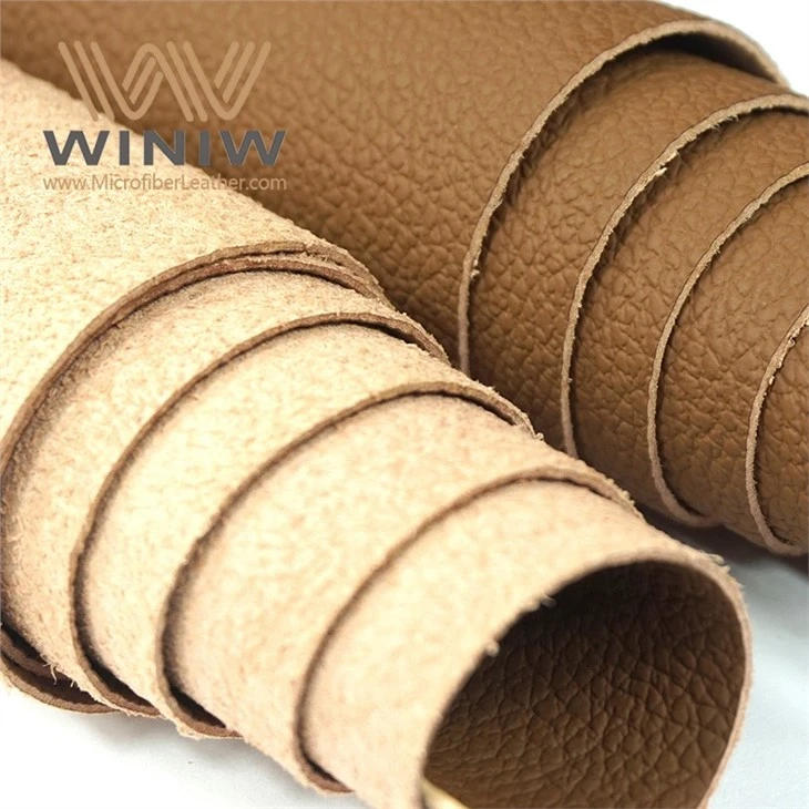 Breathable Light Brown Nappa Leather Car Seats Material